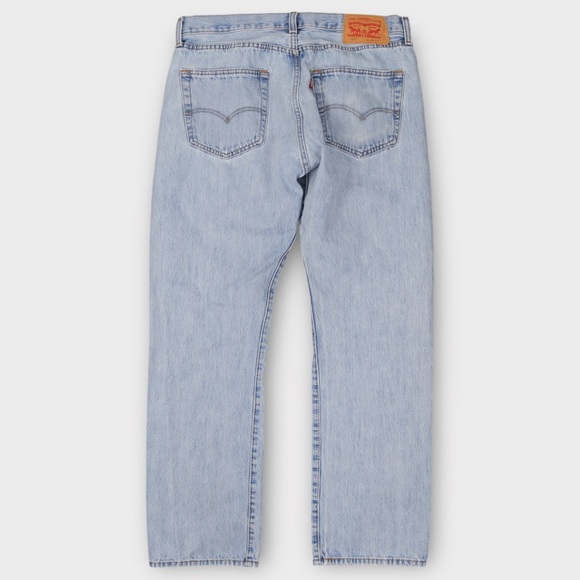 Levi’s Men’s 501 Jeans Size 36x31 Light‎ Wash Regular Fit Straight Leg - Picture 2 of 6